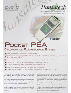 Листовка флуориметр Pocket PEA